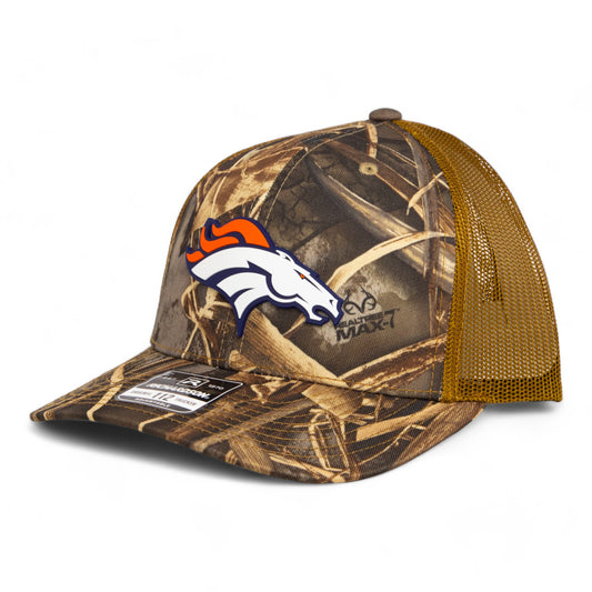 Denver Broncos 3D Snapback Trucker Hat- Realtree Max 7/ Buck