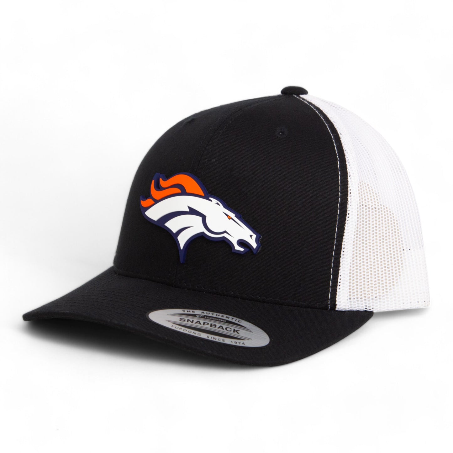 Denver Broncos 3D YP Snapback Trucker Hat- Black/ White