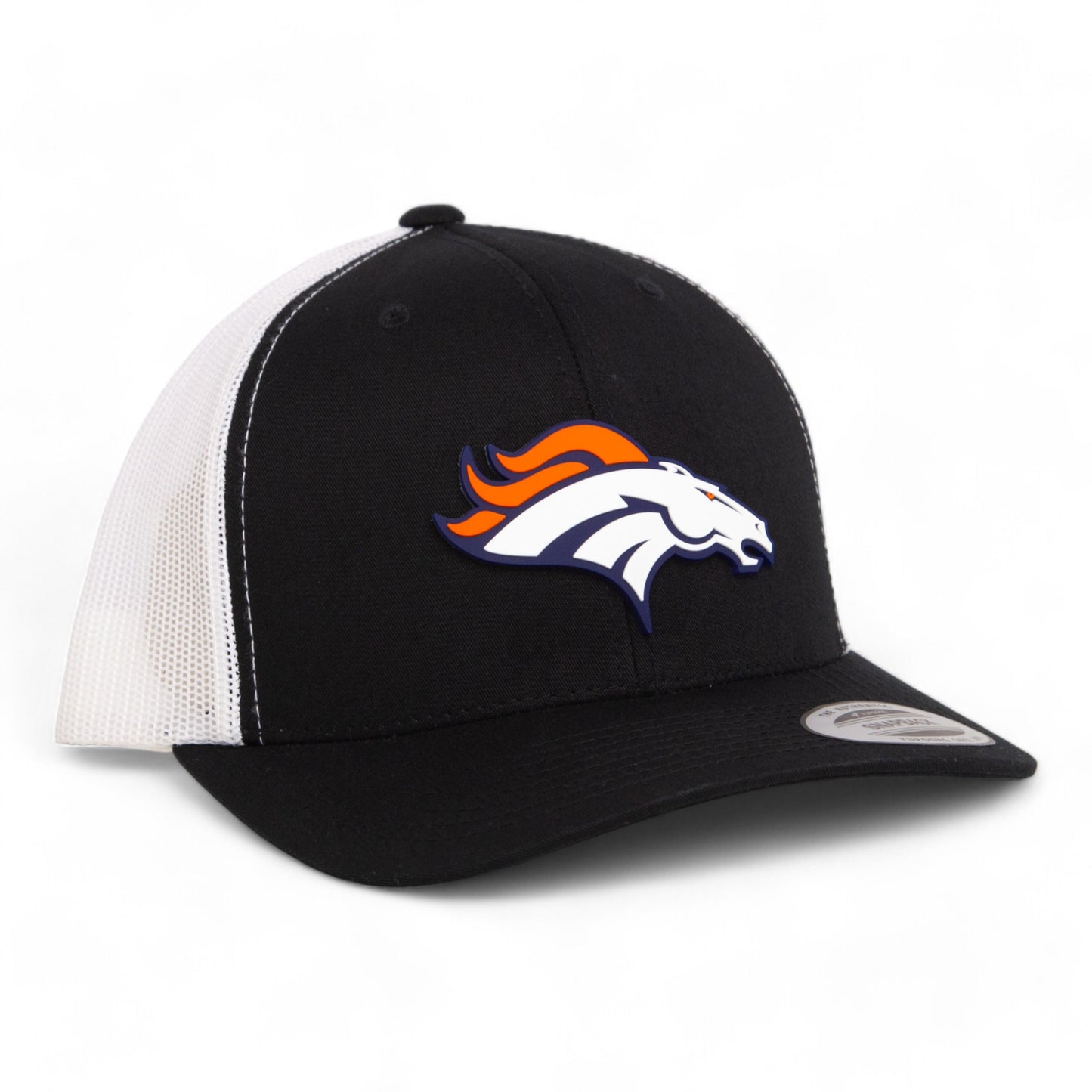 Denver Broncos 3D YP Snapback Trucker Hat- Black/ White