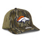 Denver Broncos 3D Snapback Trucker Hat- Mossy Oak Bottomland/ Loden