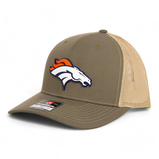 Denver Broncos 3D Snapback Trucker Hat- Loden/ Tan