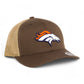 Denver Broncos 3D YP Snapback Trucker Hat- Brown/ Tan