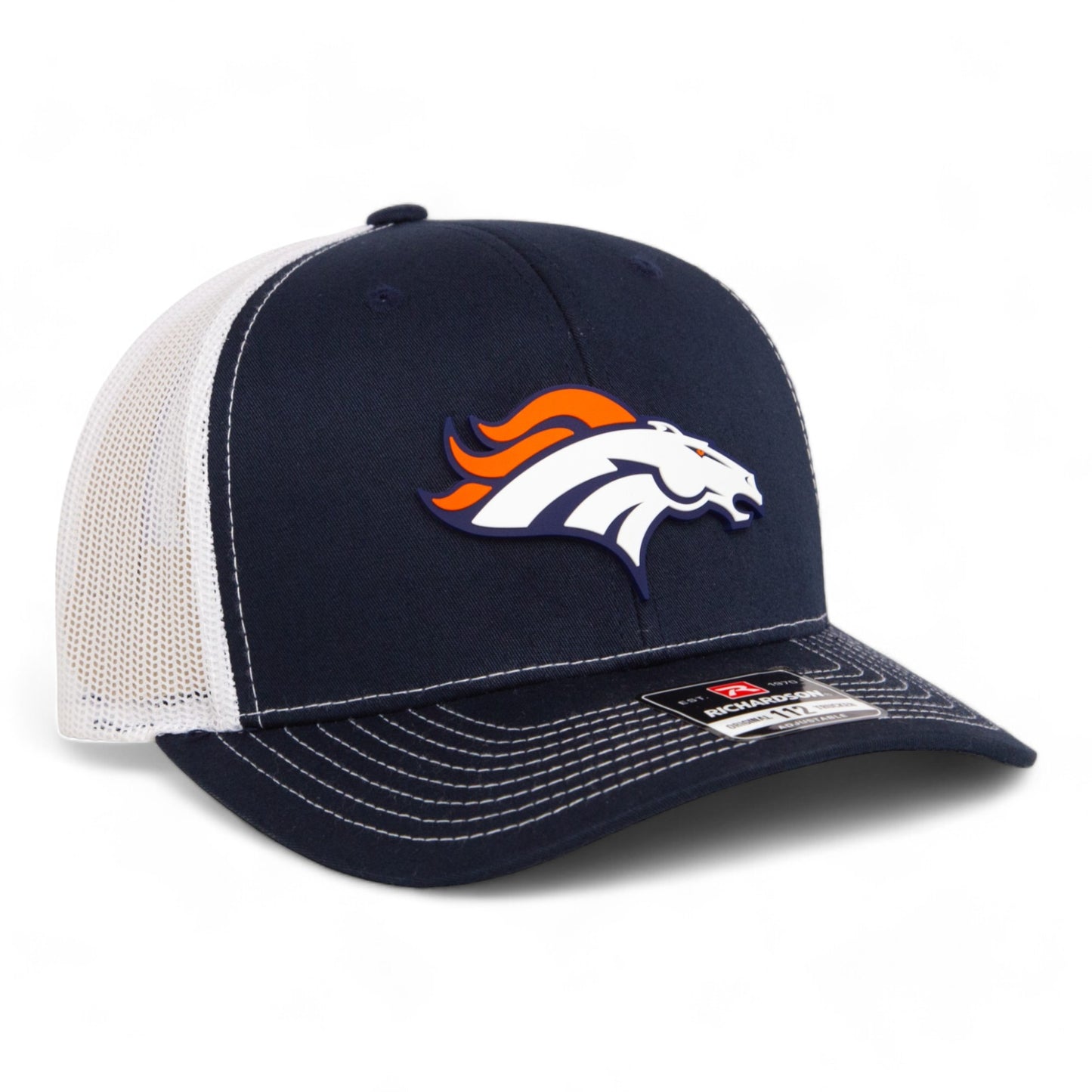 Denver Broncos 3D Snapback Trucker Hat- Navy/ White