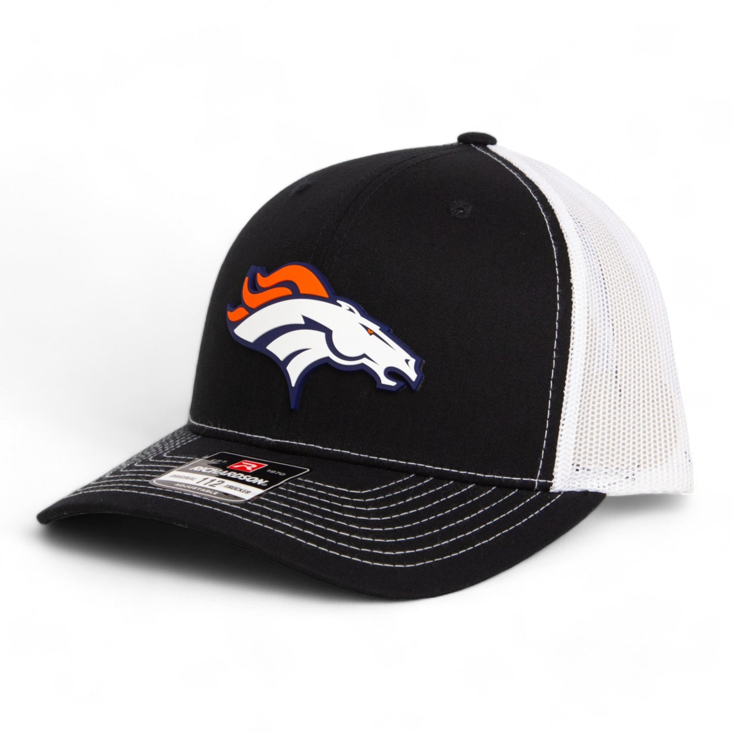 Denver Broncos 3D Snapback Trucker Hat- Black/ White