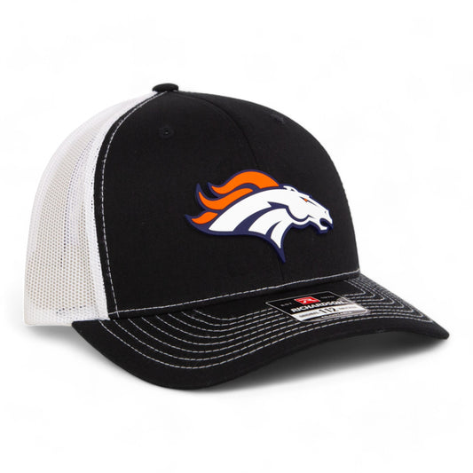 Denver Broncos 3D Snapback Trucker Hat- Black/ White