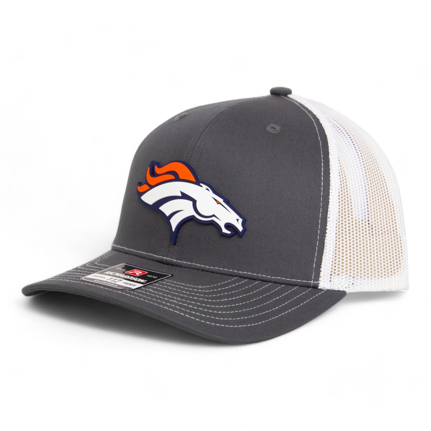 Denver Broncos 3D Snapback Trucker Hat- Charcoal/ White