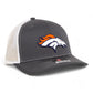 Denver Broncos 3D Snapback Trucker Hat- Charcoal/ White