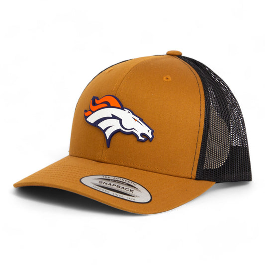 Denver Broncos 3D YP Snapback Trucker Hat- Caramel/ Black