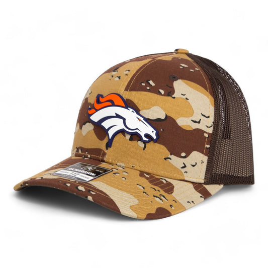 Denver Broncos 3D Snapback Trucker Hat- Desert Camo/ Brown