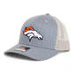 Denver Broncos 3D Snapback Trucker Hat- Heather Grey/ Light Grey