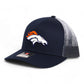 Denver Broncos 3D Snapback Trucker Hat- Navy Fade