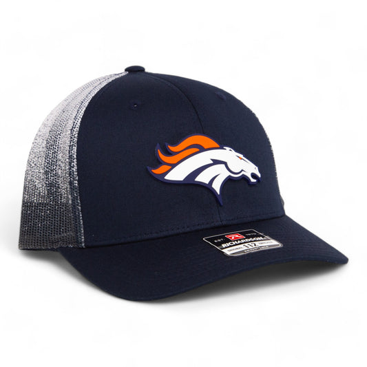 Denver Broncos 3D Snapback Trucker Hat- Navy Fade