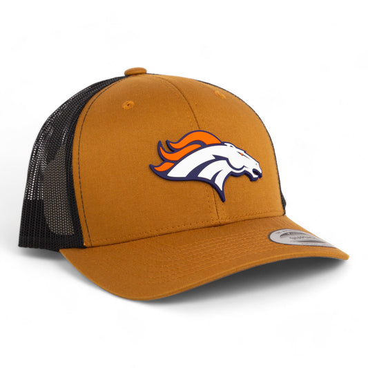 Denver Broncos 3D YP Snapback Trucker Hat- Caramel/ Black