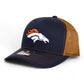 Denver Broncos 3D Snapback Trucker Hat- Navy/ Caramel