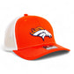 Denver Broncos 3D Snapback Trucker Hat- Orange/ White