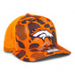 Denver Broncos 3D Snapback Trucker Hat- Blaze Duck Camo/ Blaze