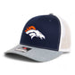 Denver Broncos 3D Snapback Trucker Hat- Navy/ White/ Heather Grey