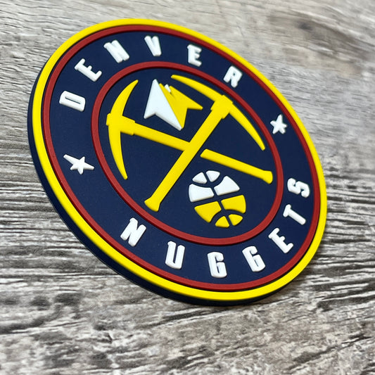 Denver Nuggets 3D Fitted Trucker with R-Flex- Heather Grey/ White