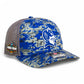 Duke Blue Devils 2025 Final Four 3D Snapback Trucker Hat- Royal Digital Camo