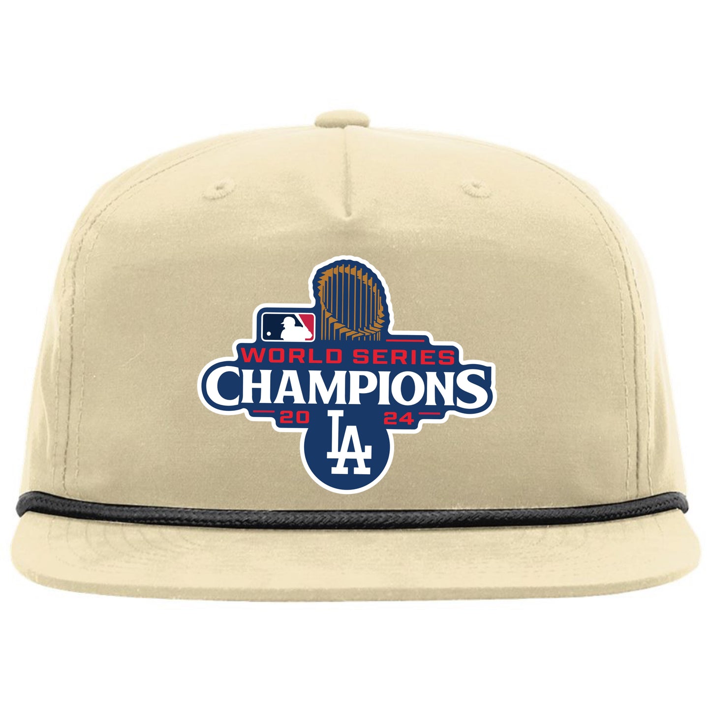 Los Angeles Dodgers 2024 World Series Champions 3D Classic Rope Hat- Birch/ Black