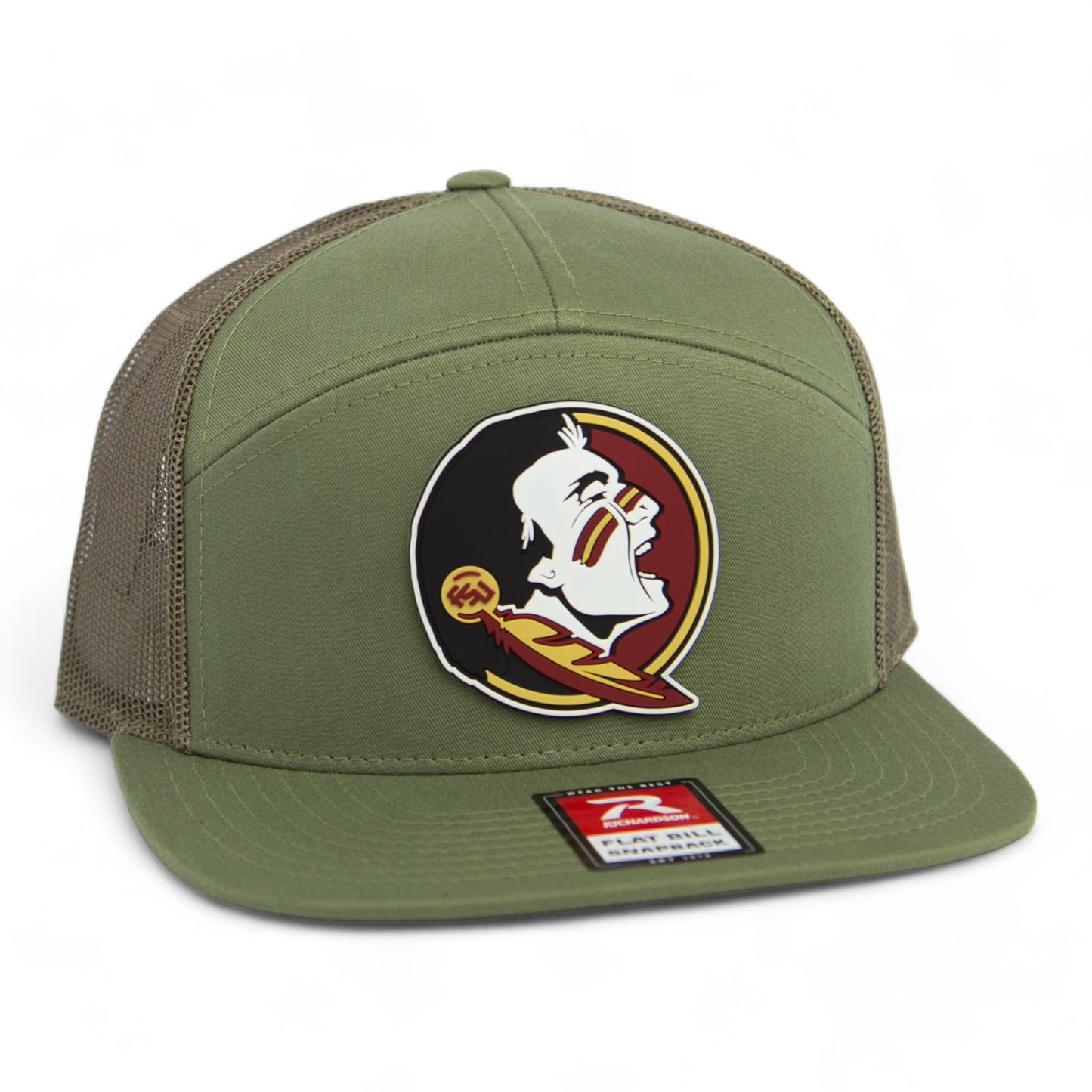 Florida State Seminoles 3D Snapback Seven-Panel Trucker Hat- Loden Green