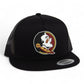 Florida State Seminoles 3D YP Snapback Flat Bill Trucker Hat- Black