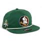 FSU Seminoles 2024 Men's College World Series 3D Classic Rope Hat- Forest/ White