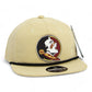 Florida State Seminoles 3D Perforated Rope Hat- Birch/ Black