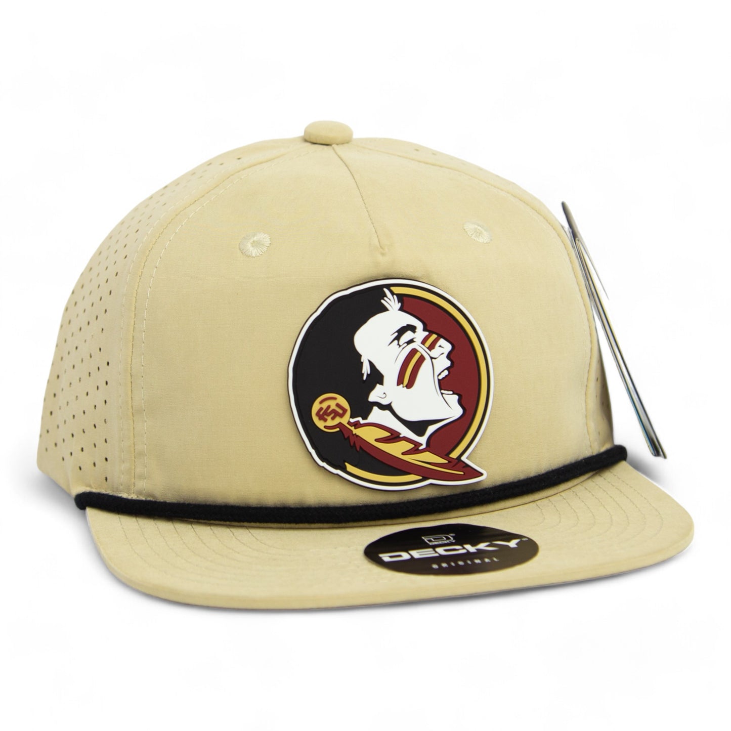 Florida State Seminoles 3D Perforated Rope Hat- Birch/ Black