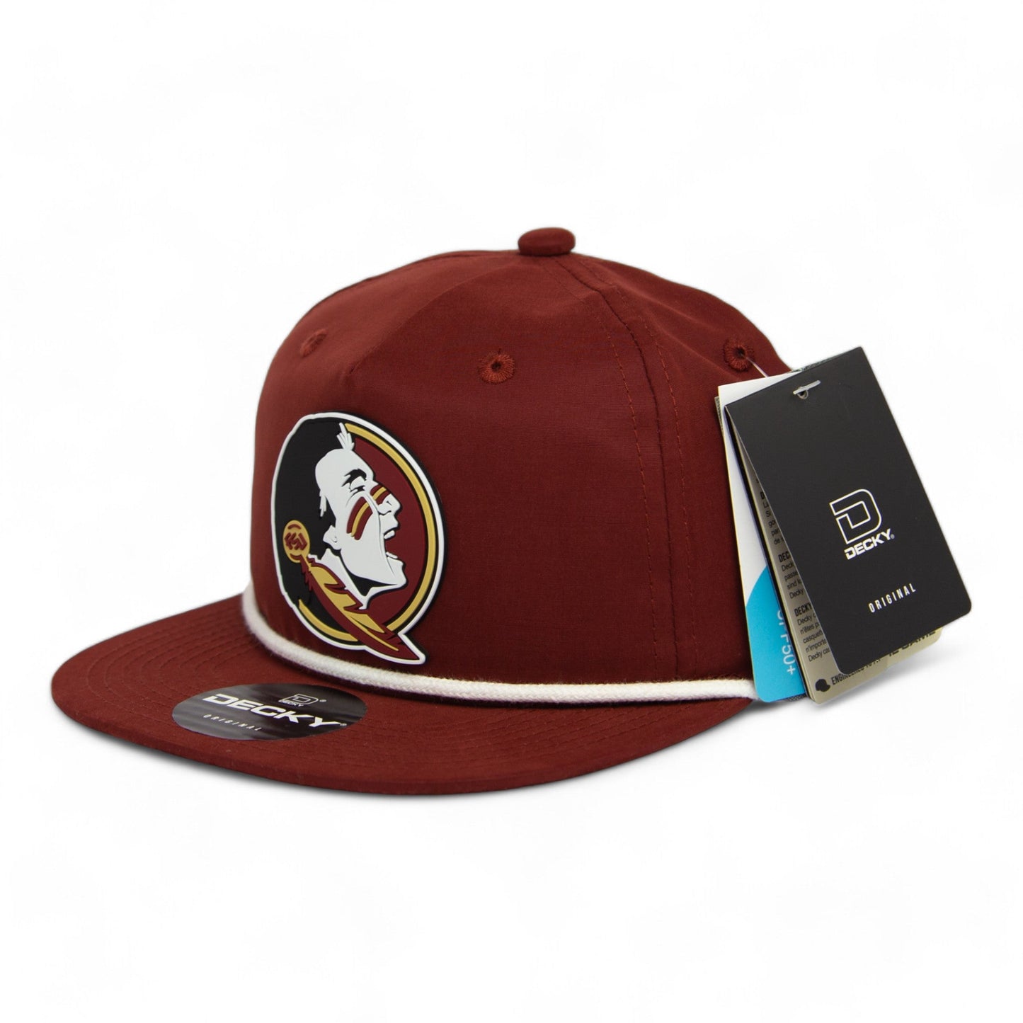 FSU Seminoles 2024 Men's College World Series 3D Classic Rope Hat- Cardinal/ White