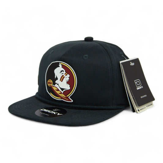 FSU Seminoles 2024 Men's College World Series 3D Classic Rope Hat- Charcoal