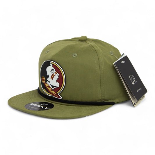 FSU Seminoles 2024 Men's College World Series 3D Classic Rope Hat- Loden/ Black