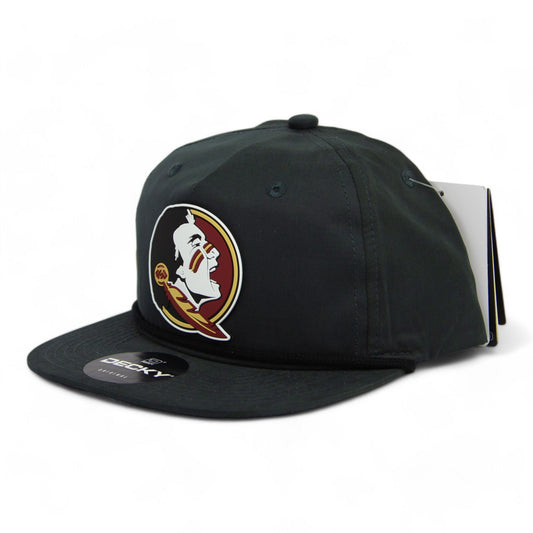 FSU Seminoles 2024 Men's College World Series 3D Classic Rope Hat- Charcoal/ Black
