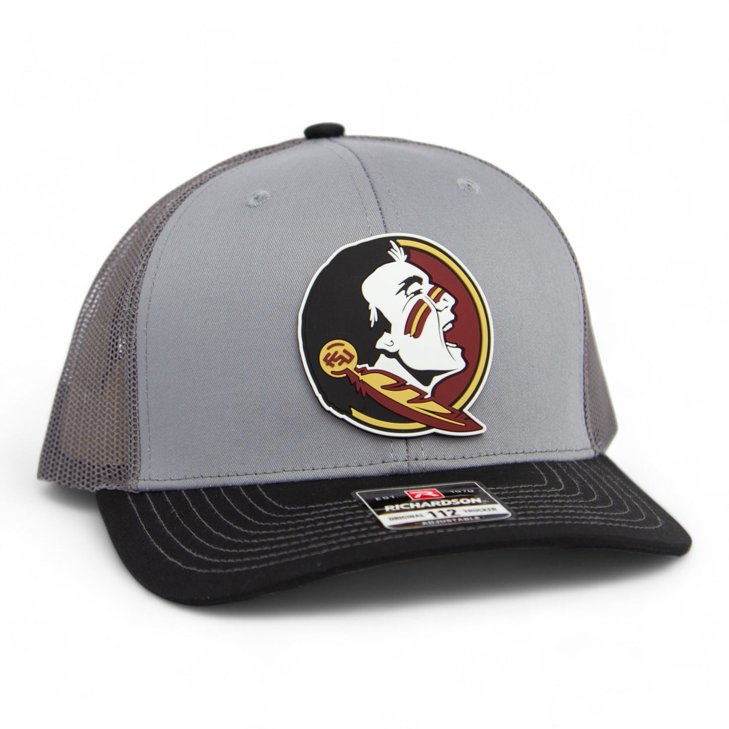 Florida State Seminoles 3D Snapback Trucker Hat- Grey/ Charcoal/ Black