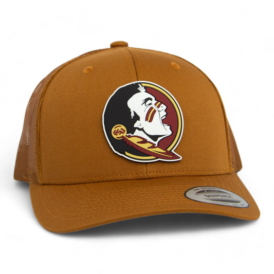Florida State Seminoles 3D YP Snapback Trucker Hat- Caramel