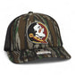 Florida State Seminoles 3D Patterned Snapback Trucker Hat- Realtree Original/ Black