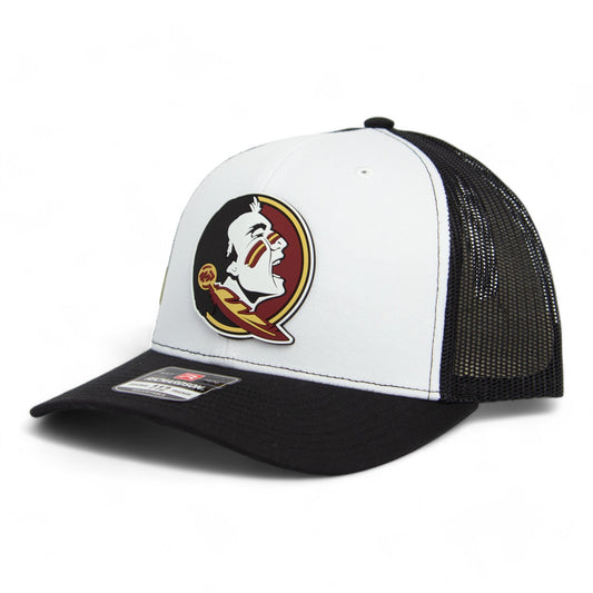 FSU Seminoles 2024 Men's College World Series 3D Snapback Trucker Hat- White/ Black