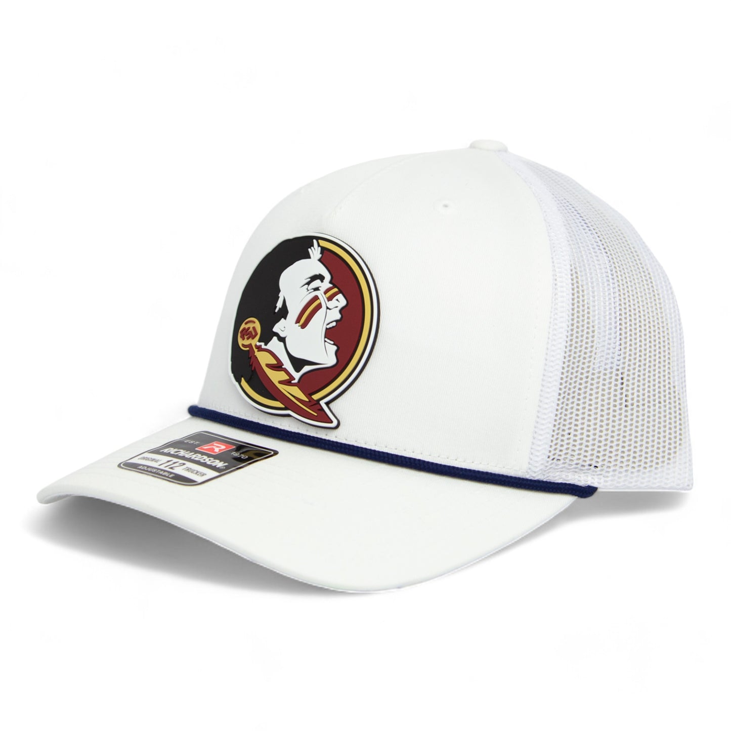 Florida State Seminoles 3D Snapback Trucker Rope Hat- White/ Black