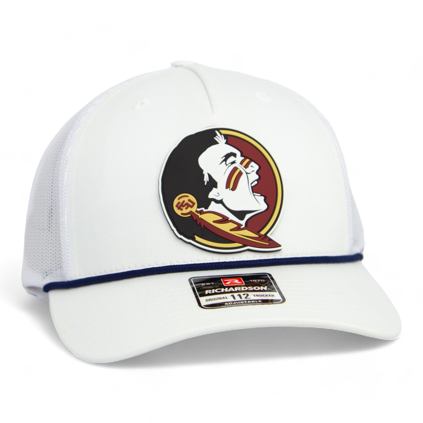 Florida State Seminoles 3D Snapback Trucker Rope Hat- White/ Black