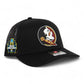 FSU Seminoles 2024 Men's College World Series 3D Snapback Trucker Hat- Black