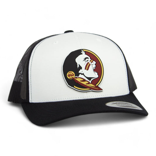 Florida State Seminoles 3D YP Snapback Trucker Hat- White/ Black