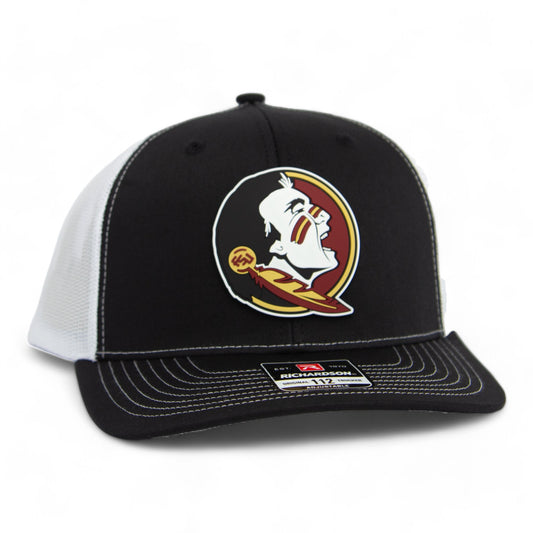 Florida State Seminoles 3D Snapback Trucker Hat- Black/ White