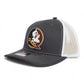 FSU Seminoles 2024 Men's College World Series 3D Snapback Trucker Hat- Charcoal/ White