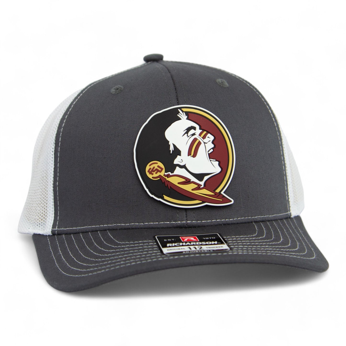 Florida State Seminoles 3D Snapback Trucker Hat- Charcoal/ White