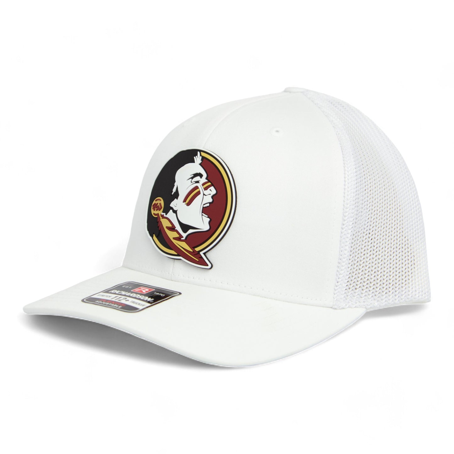 Florida State Seminoles 3D Snapback Trucker Hat- White