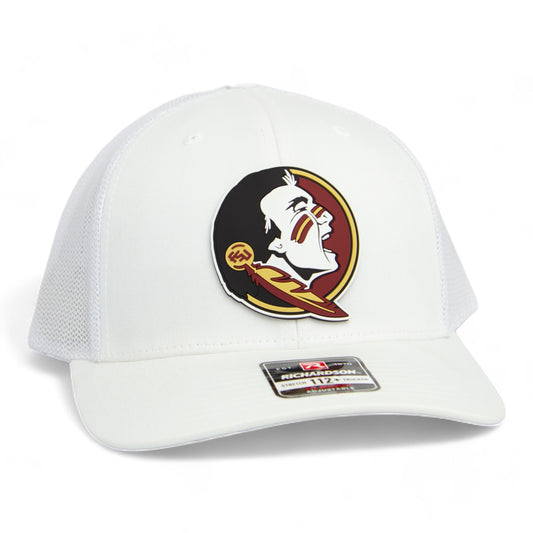 Florida State Seminoles 3D Snapback Trucker Hat- White