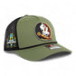 FSU Seminoles 2024 Men's College World Series 3D Snapback Trucker Rope Hat- Loden/ Black