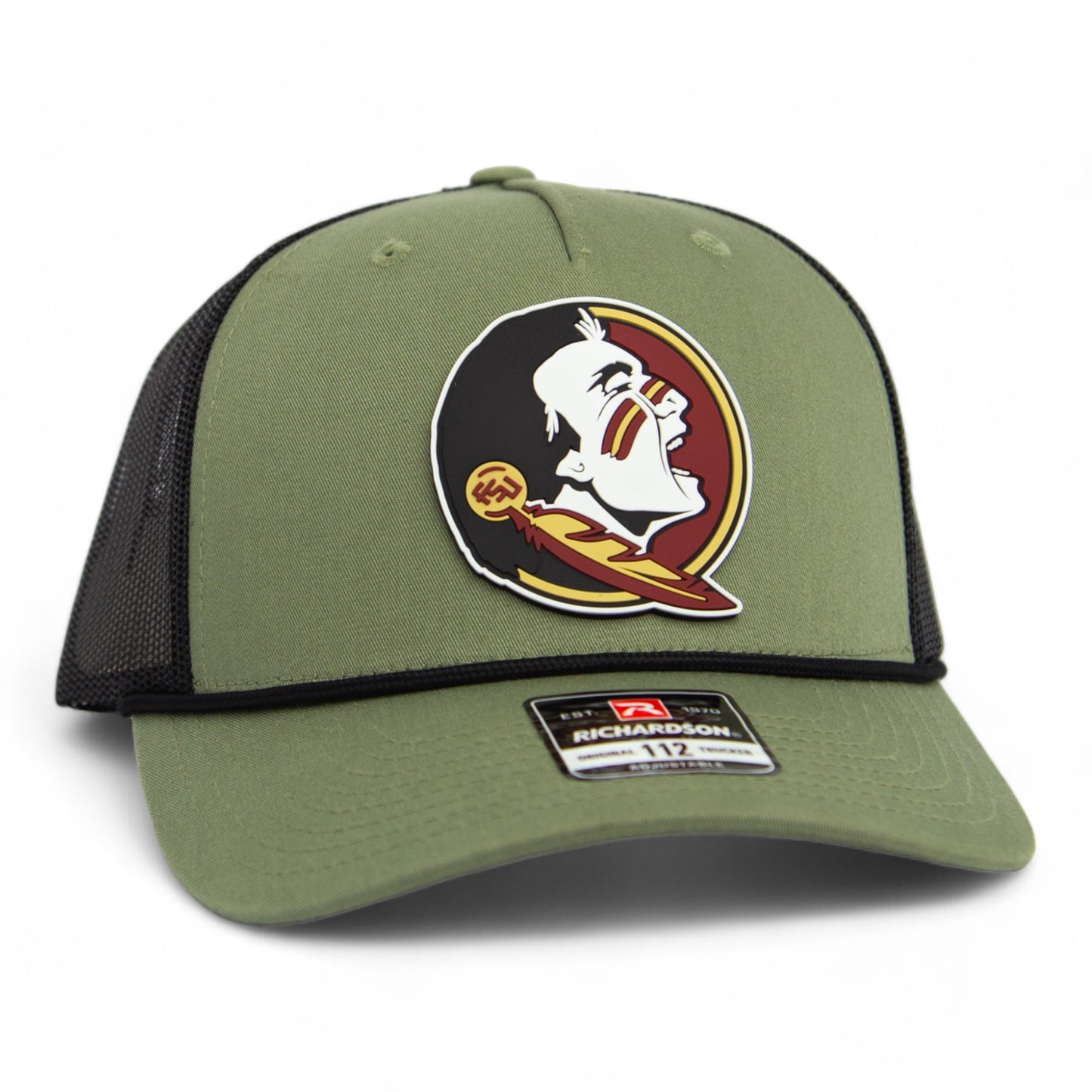 Florida State Seminoles 3D Snapback Trucker Rope Hat- Loden/ Black