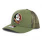 Florida State Seminoles 3D Patterned Snapback Trucker Hat- Loden Green