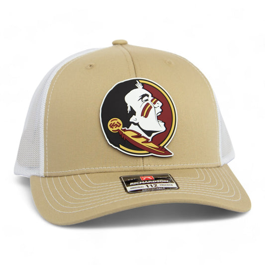 Florida State Seminoles 3D PVC Patch Hat- Khaki/ White